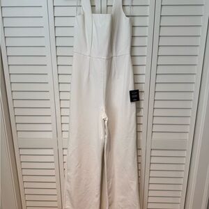 NWT Lulus White Jumpsuit